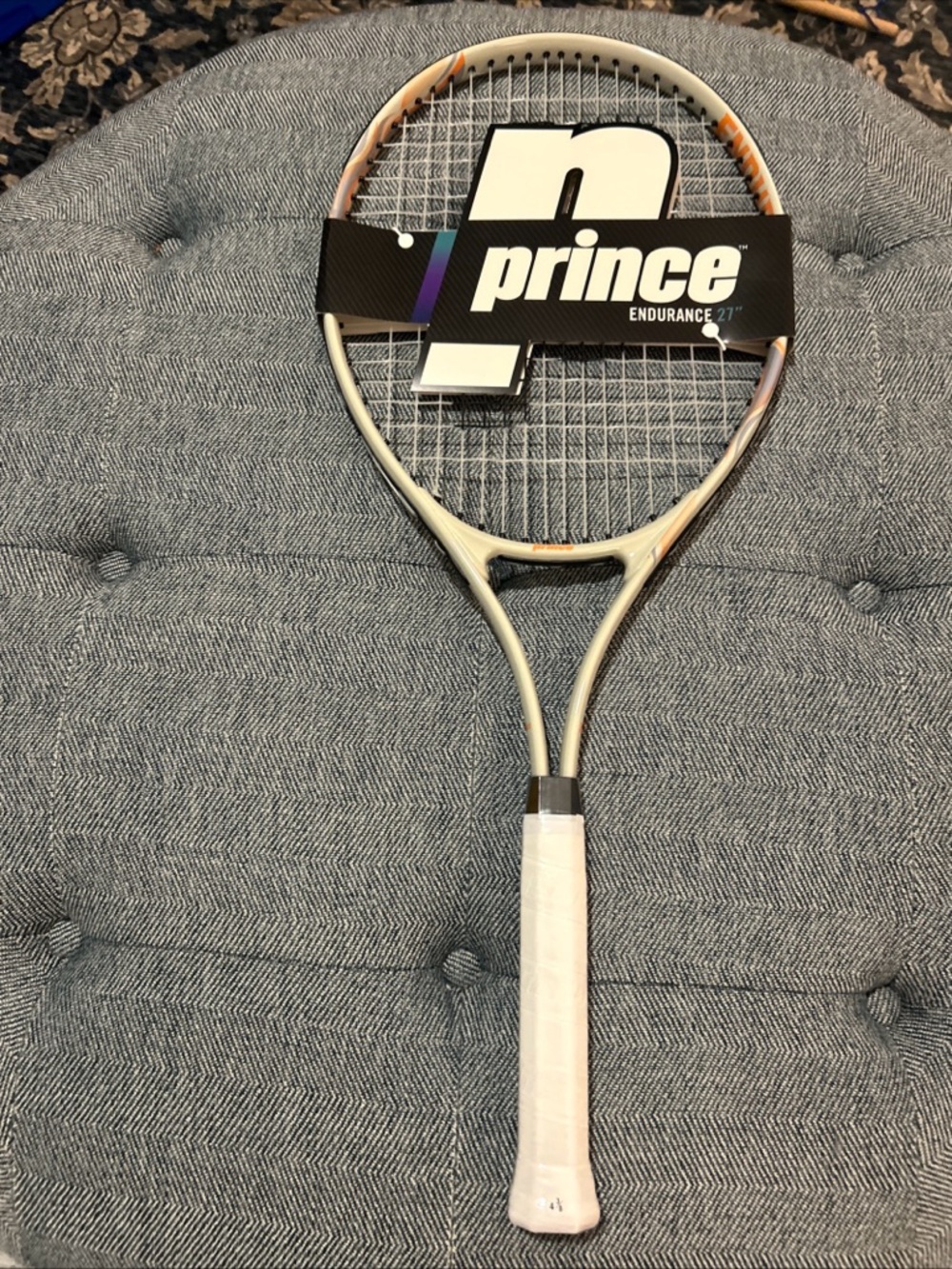 Prince Endurance 27”  Tennis Racquet Cream/Beige  Adult NWT- 9.88 OZ- Grip 4 3/8